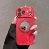 Adequado para Capa de Celular com Suporte Giratório Iphone18Promax, Vidro Tipo Gelo, Capa Protetora Espelho de Maquiagem Apple 17