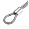 Acero Prensado Cable de Acero Doble Hilo 3.0 Acero Inoxidable Recubierto de Goma Cable de Acero 304 Resistencia a la Tracción Asa de Maleta Soporte