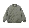 Inverno 2022 novo estilo americano retrô gola alta xadrez diamante algodão casaco casaco para homens e mulheres marca de moda ins casal simples casaco de algodão