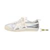 Zapatillas Deportivas Casuales de Cuero Genuino de Vaca con Bloques de Color para Mujer 2026 Otoño Nuevo Estilo Plateado Versátil Ligeras Zapatos de Entrenamiento Alemanes Verano