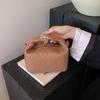 Nova Bolsa de Ombro Cruzada Nova Tendência 2025 Cor Lisa Casual Simples Padrão Crocodilo Meia-Lua para Mulheres