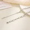 Cadena de Acero de Titanio con Cadena de Cruz Chapada en Oro Real, Cadena de Labios que No se Desvanece, Cadena en Forma de O, 100 Piezas por Paquete, Acero
