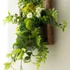 Parede de Plantas Artificiais Verdes da Moda, Flores Artificiais para Restaurante, Hotel, Parede da Sala de Estar, Fundo de TV, Decoração para Pendurar em Porta-Retratos, Reforma e Arranjo