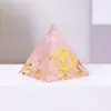 3CM Gravilla de Cristal Pegamento Goteando Resina Pirámide Adornos Pegamento Goteando Resina Hogar Oficina Escritorio Manualidades Venta al por Mayor