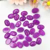 Anel Oval de Pedra Natural Cristal Superfície 13*18mm Superfície Curva Única Mancha em Forma de Ovo Pedra Nua Meia Superfície Acessórios Atacado Transfronteiriço