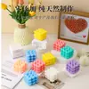 Vela perfumada cúbica en forma de corazón en colores macarrón, vela aromática sin humo, diseño único, artículo de regalo, accesorio de decoración para el hogar
