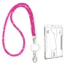 Red de Pesca Lista para Usar Insignia de Trabajo Incrustada con Diamantes Correa para el Cuello Lanyard Llavero Brillante de Fácil Extracción Lanyard Portatarjeta de Identificación