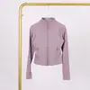 Em EstoqueJaqueta Cropped LD Define Slim-fit Roupa de Yoga Roupa Externa para Mulheres Cintura Marcada Fitness Esportes Top