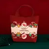 Bolsa de Lienzo Navideña Linda Bolsa de Regalo Navideño Caricaturesca Femenina Bolsa de Compras de Alto Valor Transfronteriza