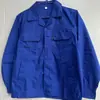 Ropa de trabajo de verano con múltiples bolsillos, mangas largas, transpirable, protectora del sol, abotonada, a prueba de polvo, conjunto de top y pantalón para obras de construcción, reparación de automóviles y tareas de manejo
