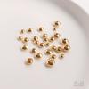 Contas de ouro 14k com preservação de cor, pulseira faça você mesmo, contas de ábaco, diâmetro de 3/4/5 mm, com 100 contas