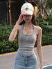 Top de Verano de Moda con Nuevo Diseño, Nicho, Ajustado, sin Mangas y con Escote Halter Sexy para Mujer