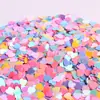 Suministro directo de fábrica lentejuelas de amor de 6 mm cuentas de corazón de melocotón relleno para papelería lentejuelas para decoración de uñas relleno de lodo de cristal