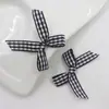 Cinta Versátil de Moda de Lujo 1 cm Moño a Cuadros Cinta de Satén de Alta Calidad Accesorios para Ropa Decoración de Caja de Regalo