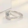 Anillo Alas de Ángel Nueva Moda Europea y Americana Anillo Alas de Ángel Pluma de Ángel Dulce Diamante Alas de Ángel Anillo de Circonita