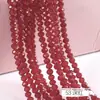 Cuentas para Ruedas de 2/3/4/6/8mm Accesorios para Joyería DIY Cuentas Sueltas de Cristal Color Estándar Transparente Cadena Completa