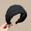 Diadema de punto estilo retro americano de ala ancha, de alta gama, adecuada para frentes amplias, a la moda, versátil para uso diario y para ir al trabajo, pinza para el pelo y accesorio para el cabello
