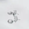 Pendientes de Cabeza de Ducha de Acero de Titanio Electrochapado al Vacío en Oro de 18 Quilates Pendientes Hechos a Mano con Cuentas Material para Pendientes DIY Accesorios que No se Desvanecen