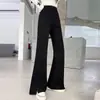 Pantalones acampanados para niñas, estilo primavera y otoño, pantalones para niños, ligeramente acampanados, adelgazantes, pantalones deportivos para estudiantes de secundaria, pantalones de chándal elegantes y modernos para niñas pequeñas