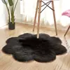 Alfombra Amazon Directa Blanca en Forma de Corazón Piel de Oveja Sintética Alfombra Gruesa de Felpa Larga Felpudo Cojín para Sofá Cojín para Ventana de Rincón