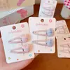 Nuevo Lindo Oso de Dibujos Animados Goma para el Cabello Infantil, Banda de Goma Pequeña de Alta Elasticidad Cuerda para el Cabello, Pinza BB con Forma de Corazón Pasador Accesorio para el Cabello