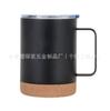 Taza de huevo portátil para exteriores creativa de acero inoxidable 304 con cubierta de bambú transfronteriza, taza portátil para automóvil con aislamiento de cubierta de veta de madera