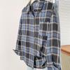 Camisa de Cuadros para Mujer, Primavera y Otoño, Estilo Retro Americano, Corte Holgado, Sensación de Alta Calidad, Moda Callejera de Alta Gama, Chaqueta Casual, Nuevo Estilo Chino