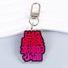 Citas Personalizadas Texto Divertido Descompresión Acrílico Llavero Placa Colgante Mochila Colgante Llavero Personalización