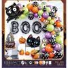 Feliz Halloween Set de Globos de Halloween en Español Suministros para Decoración de Fiestas Amazon Transfronterizo
