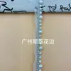 Em Estoque Renda de Malha com Contas de Pérola Feita à Mão Acabamento para Borda de Gola de Roupa Hanfu DIY Acessórios de Roupa