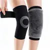 Rodilleras Cálidas de Invierno con Forro Polar para Personas de Mediana Edad y Mayores, Protección contra el Frío en las Articulaciones de la Rodilla, Pelo de Conejo, Terciopelo Dorado, Terciopelo de Artemisa, Específicamente para Hombres y Mujeres con Piernas Frías Crónicas