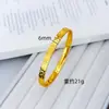 Joia Banhada a Ouro Pulseira Três Lados Efeito Gelo para Mulheres, Bracelete Dourado Imitação, Pulseira da Moda Leve de Luxo de Alta Qualidade, Joia para Live Stream