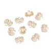 Ganchos para Pendientes de Lazo Chapados en Oro de 14 Quilates que Conservan el Color, Pendientes de Latón con Circonita Microincrustada, Accesorios para Pendientes Semi-Terminados Hechos a Mano para DIY