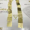 Decoração de Casamento em Shopping de Hotel Cor Dourada Prateada 5cm 5cm Quadrado Fio de Lantejoulas Cortina de Lantejoulas