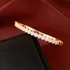 Pulseira com Fecho Coração de Zircônia Banhada a Ouro 18K Genuíno Pulseira de Pulso Transfronteiriça Europeia e Americana Versátil Exquisita Estilo Corte Retro