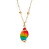 Collar de Concha de Caracol de Moda Europea y Americana para Viajeros Colgante con Patrón de Concha Natural Estilo Bohemio de Playa Joyería Natural