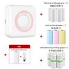 Impresora Mini Portátil Inalámbrica Transfronteriza Se Puede Conectar a Teléfono Móvil Pequeña para Hogar Autoadhesiva Etiqueta Impresora de Fotos