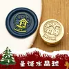 Sello de Cera Exquisito Mini de Cabeza de Cobre de 15 mm para Diarios, Regalo, Navidad, Sello de Cera Pequeño y Lindo