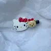 Pinza para el Cabello de Gatito y Oso Súper Linda, Pinza Sin Costuras, Pinza para Flequillo Largo, Pinza Dulce Femenina de Corazón para Flequillo Largo