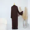 Conjunto de Moda Elegante de Tres Piezas 2026 Loriya con Encaje Chapado en Oro LR1191