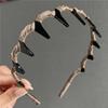 2024 novo tecido antiderrapante faixa de cabelo para cabelo quebrado com dentes onda grande faixa de pressão para lavar cabelo topo da cabeça acessórios de cabelo grampo de cabelo