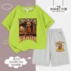 Conjunto de Camiseta de Manga Curta e Shorts Estampado para Meninos para o Verão