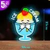 Luz de Neón LED Hamburguesa de Amazon Decoración de Pared Personalizada para Cafetería Luz Ambiental Restaurante Papas Fritas Hot Dog Luz LED