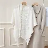 Colección de otoño e invierno transfronteriza: bufandas triangulares y chales de punto de moda con mezcla de lana, perfectos como prendas de abrigo o chales para mujer; venta al por mayor del fabricante