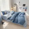 Conjunto de Três Peças para Dormitório Estudantil, Conjunto de Quatro Peças para Casa, Conjunto de Lençol e Capa de Edredom para Dormitório Escolar, Macio e Amigo da Pele, Atacado para Casa e Escola