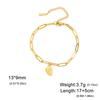 Pulsera de Encanto de Fresa Linda Joyería de Acero Inoxidable para Mujer Cadena de Serpiente Multicadena Moderna Regalo para Pareja Pulsera de Acero Inoxidable