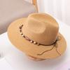 Sombrero para Mujer Primavera y Verano Sombrero de Pescador Protección Solar Sombrero de Paja Fresco Sombrero para el Sol Versión Coreana Ajustable Viaje Ala Ancha Sombrero de Playa