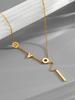 Collar de acero de titanio IMI con colgante de corazón, cadena de clavícula femenina, diseño de nicho, joyería de acero de titanio con viento frío YL523