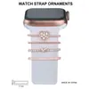 Adecuado para hebilla de Apple Watch Correa de silicona con banda de reloj incrustada de diamantes Hebilla de pasador de diseño original para iWatch
