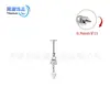 Aretes de aleación de titanio F136, tachuelas para cartílago de la oreja, tachuelas para labio, tachuelas de cono puntiagudo de diablo, aretes con rosca interna, joyería para piercing, accesorios de orejas de gato
